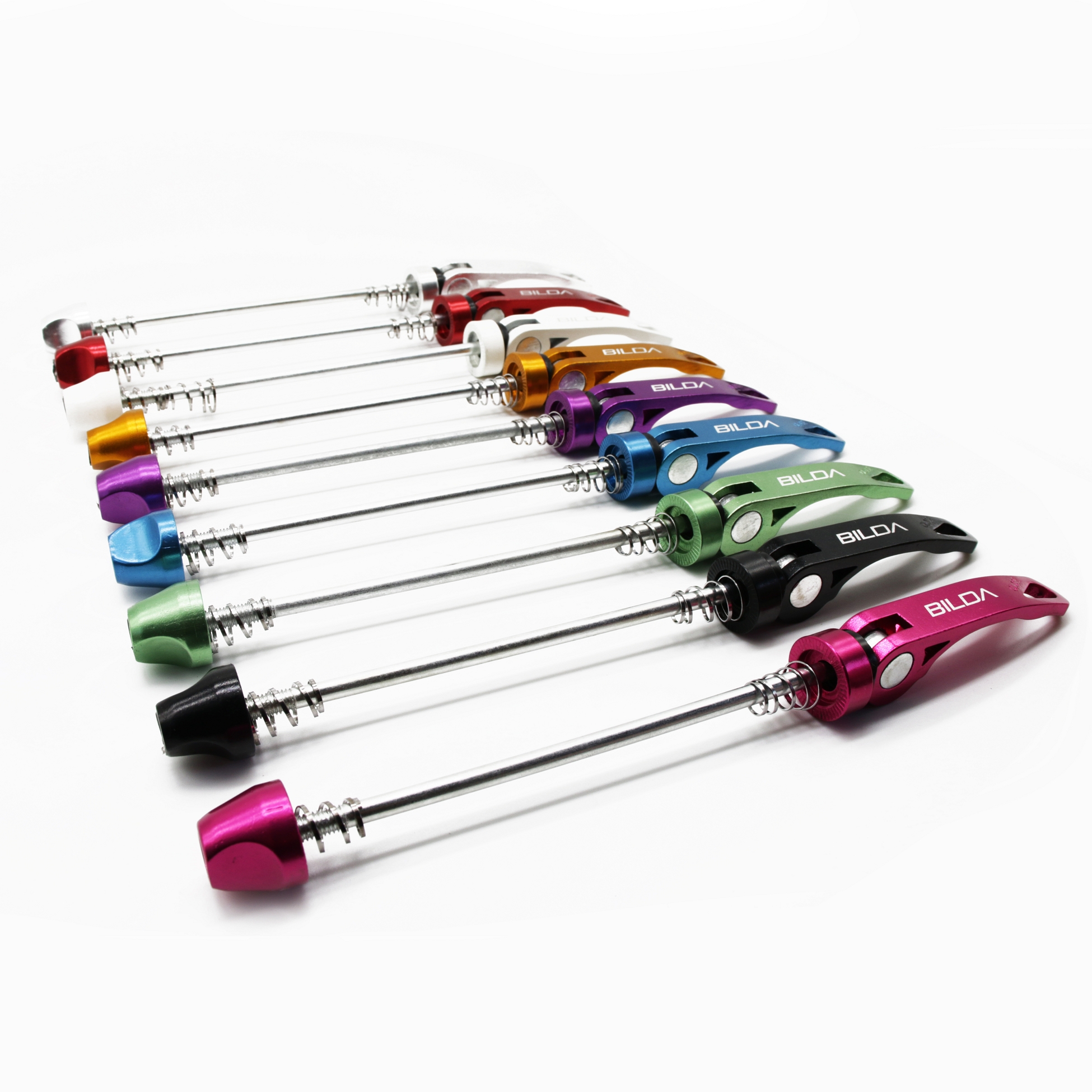 135mm Rear Anodized Quick Release Bicycle Skewers Fun Colors 100mm Front