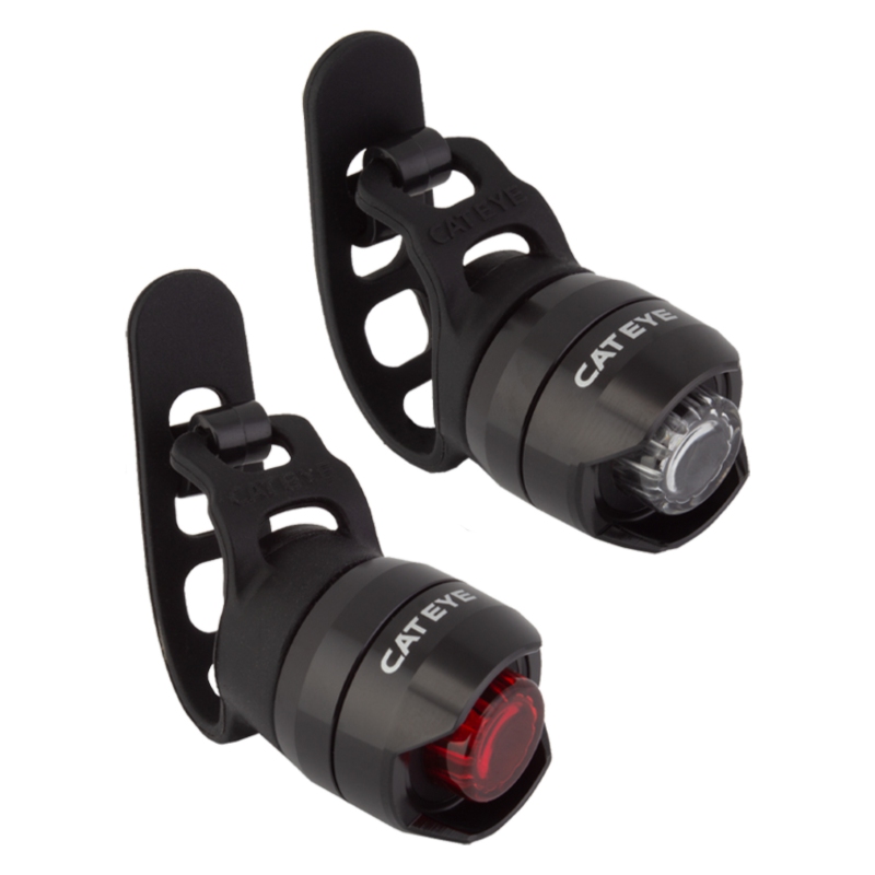 Simple, lightweight and compact safety set perfect for kids and adults seeking a little more visibility
 	Easy installation and push button operation
 	Universal mounting strap easily attaches to bars from 22mm to 32mm
 	Side cut outs provide visibility from a wide angel for additional safety
 	Powered by 2 CR2032 per light


 




Color:
Black
Modes:
3F/3R


Front/Rear:
Combo
Mount:
Rubber Strap


Max Lumens:
Not Published
Lumen Search Range:
1-100




 

If an item is out of stock, but available for backorder, it will be available for pickup or shipped within 7 days. 

 