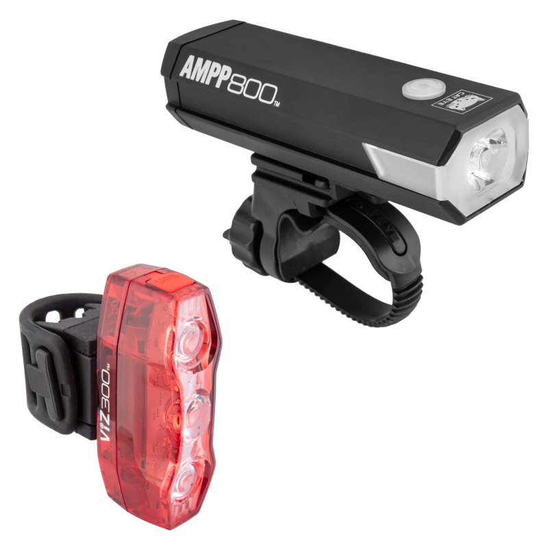 High output combo pack suitable for frequent trail, road or commuting use
 	800 lumen headlight offers plenty of output to light the way on trails or back roads
 	Viz300 rear light creates a blistering amount of light that demands attention keeping you safe from motorists and noticed by all

If an item is out of stock, but available for backorder, it will be available for pickup or shipped within 7 days. 